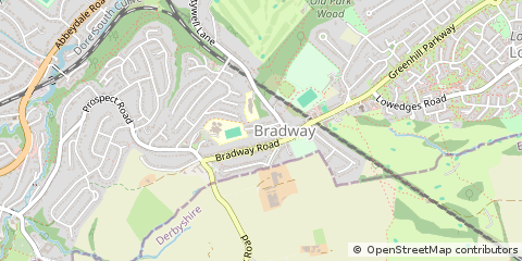 Map of South Yorkshire