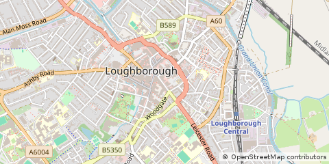Map of Loughborough