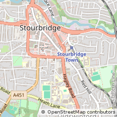 Map of Stourbridge, West Midlands