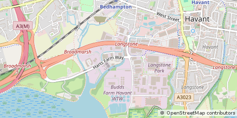 Map of Havant, Hampshire