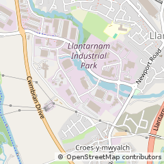 Map of Cwmbran, Gwent