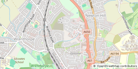 Map of Wakefield