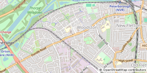 Map of Peterborough, Cambridgeshire