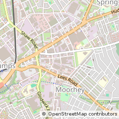 Map of Oldham, Lancashire