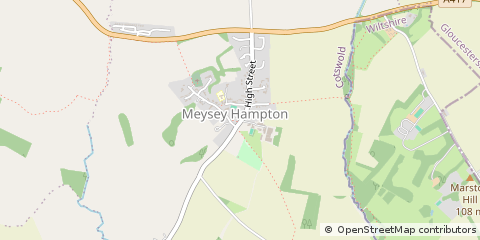 Map of Cirencester, Gloucester