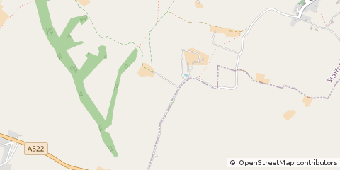 Map of Stoke on Trent, Staffordshire