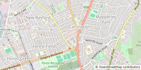 Map of Nottingham