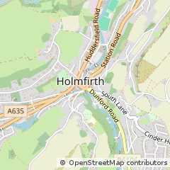 Map of Holmfirth, West Yorkshire