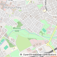 Map of Manchester, Lancashire