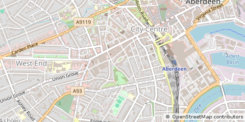Map of Aberdeen