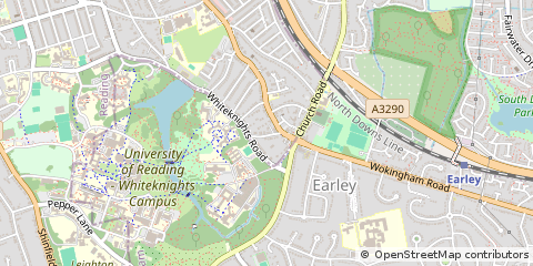 Map of Reading, Berkshire