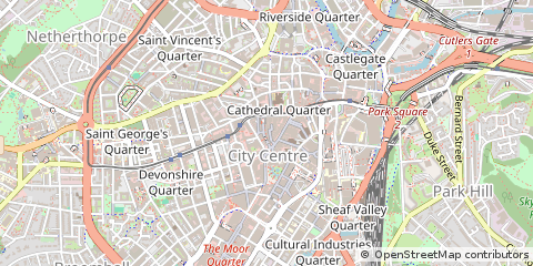 Map of Sheffield