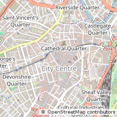 Map of Sheffield