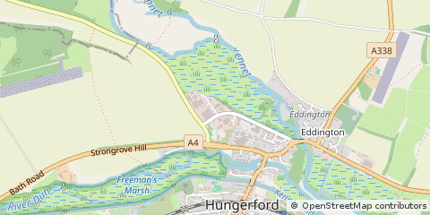 Map of Hungerford, Berkshire
