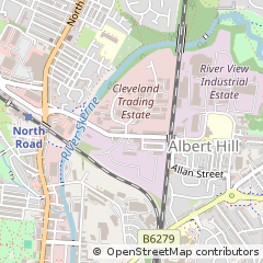 Map of Darlington, County Durham
