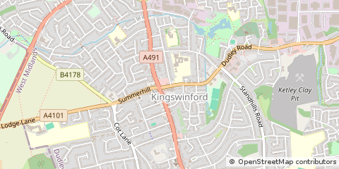 Map of Kingswinford, West Midlands