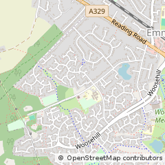 Map of Wokingham, Berkshire