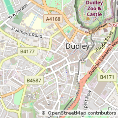 Map of Dudley, Birmingham