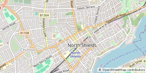 Map of Tyne and Wear