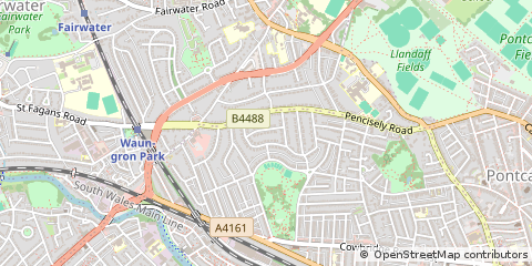 Map of Cardiff