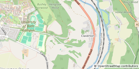 Map of Bath and North East Somerset