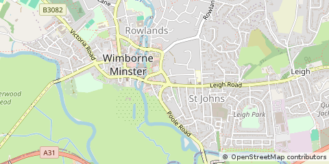 Map of Wimborne
