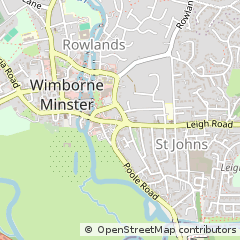 Map of Wimborne