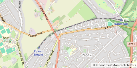 Map of Banstead