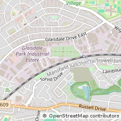 Map of Nottingham, Nottinghamshire