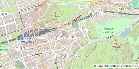Map of Edinburgh, Midlothian