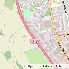 Map of Hoddesdon, Hertfordshire