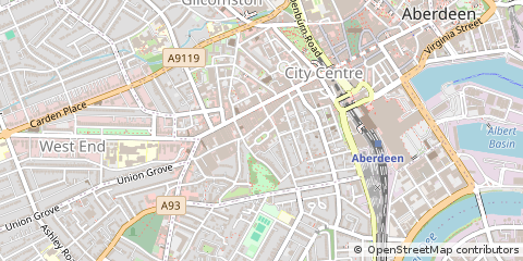 Map of Aberdeen