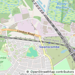 Map of Swanscombe, Kent
