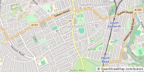 Map of Newcastle Upon Tyne