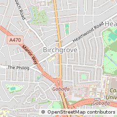 Map of Cardiff