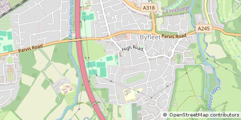 Map of Surrey