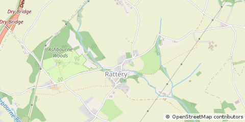 Map of South Brent, Devon
