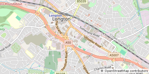 Map of Stoke-on-Trent, Staffordshire