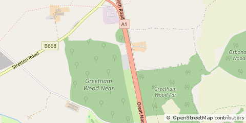 Map of Oakham, Rutland