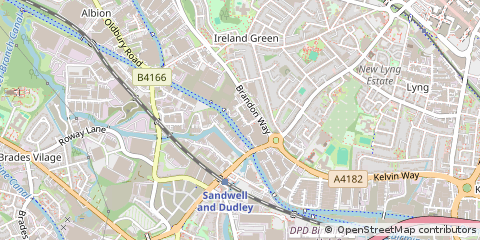 Map of West Bromwich