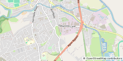 Map of Ripon, North Yorkshire