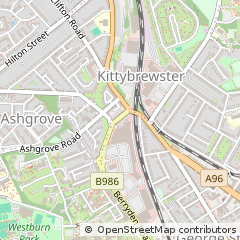 Map of Aberdeen, Aberdeenshire