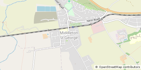 Map of Darlington, County Durham