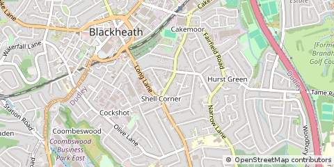 Map of Halesowen, West Midlands