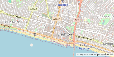 Map of Brighton, East Sussex