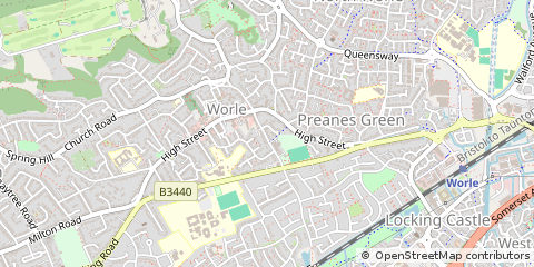 Map of Weston-Super-Mare, North Somerset