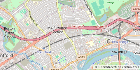 Map of Brentford, Middlesex
