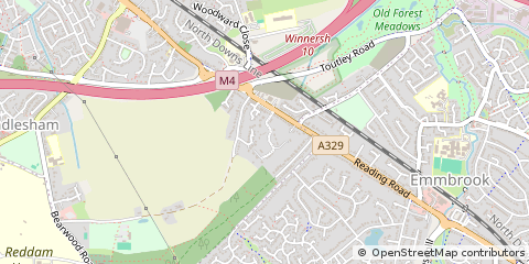 Map of Wokingham