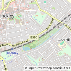 Map of Hinckley, Leicestershire