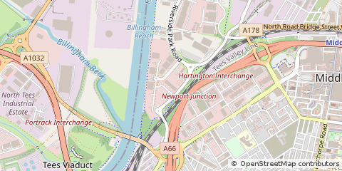 Map of Middlesbrough